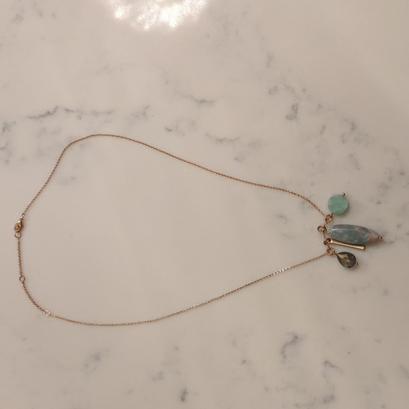 Anthropologie Jewelry - Anthropologie blue gemstone necklace